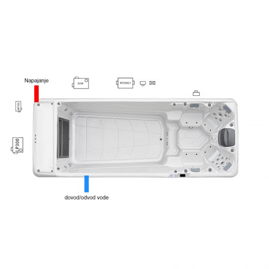 JJSPA Alpha 9041 - Swim Spa