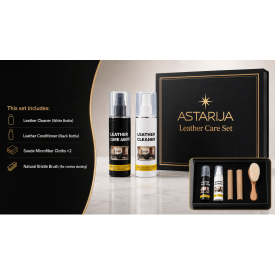 ASTARIJA Premium Set zur Lederreinigung und Lederpflege
