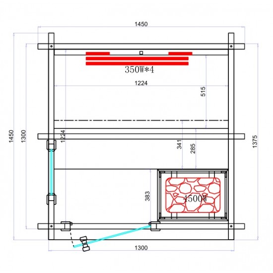 JJSPA JZC130 – Kombinierte Außensauna