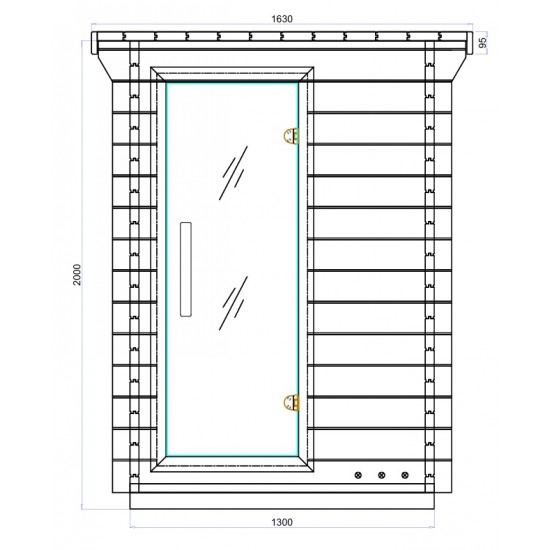 JJSPA JZC130 – Kombinierte Außensauna