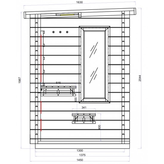 JJSPA JZC130 – Kombinierte Außensauna
