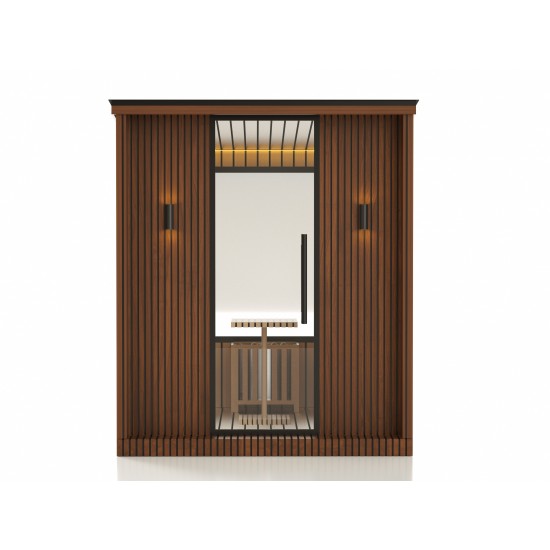 JJSPA ZEN CUBE HYBRID CLASSIC – Kombinierte Außensauna