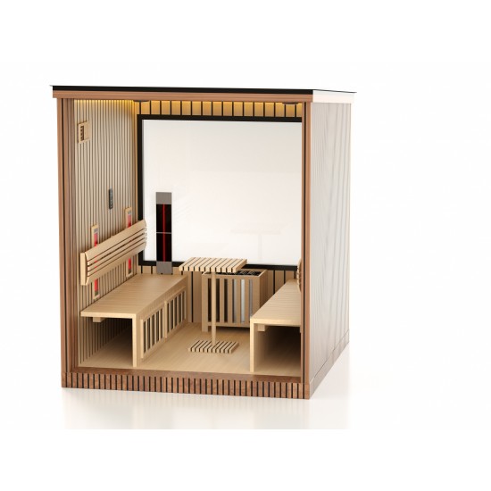 JJSPA ZEN CUBE HYBRID CLASSIC – Kombinierte Außensauna