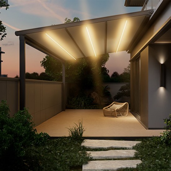 JJSPA EasyGlide – Pergola mit Schiebedach