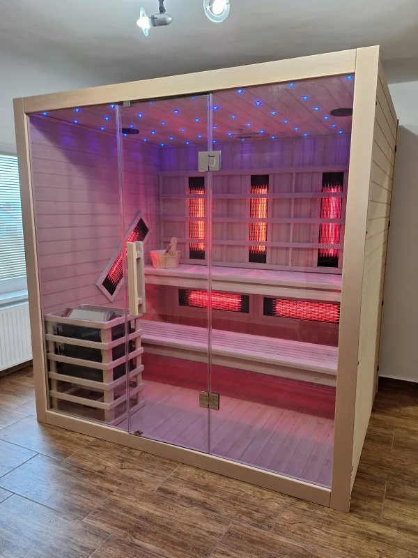 JJSPA JC200 Kombisauna mit Saunaofen und Infrarotstrahlern