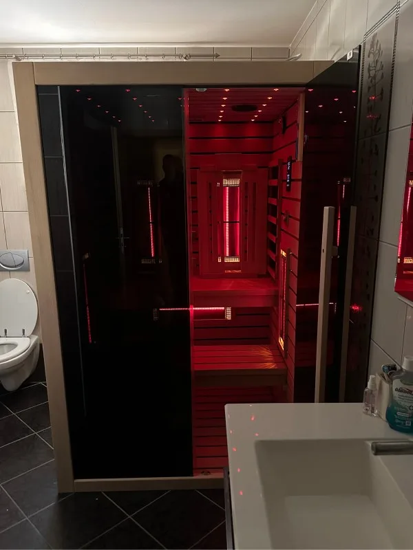 JJSPA JIP130 Infrarotkabine mit schwarzem Glas