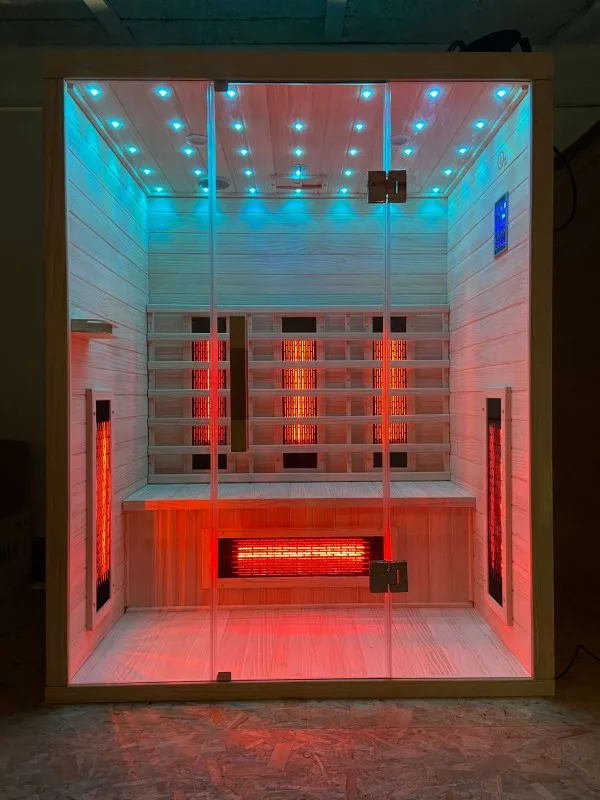 JJSPA JI150 Infrarotkabine für drei Personen mit RGB-Beleuchtung