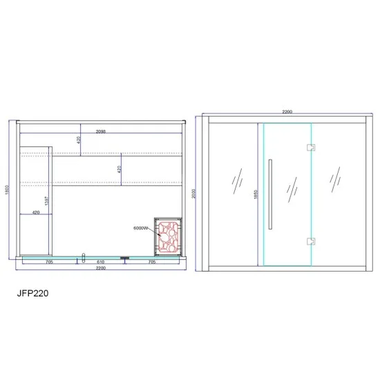 JJSPA JFP220 – Finnische Sauna