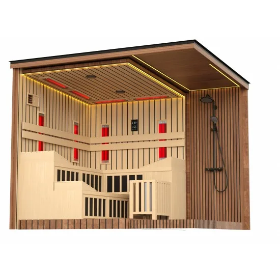 JJSPA ZEN CUBE HYBRID ELEGANCE - Kombinierte Außensauna