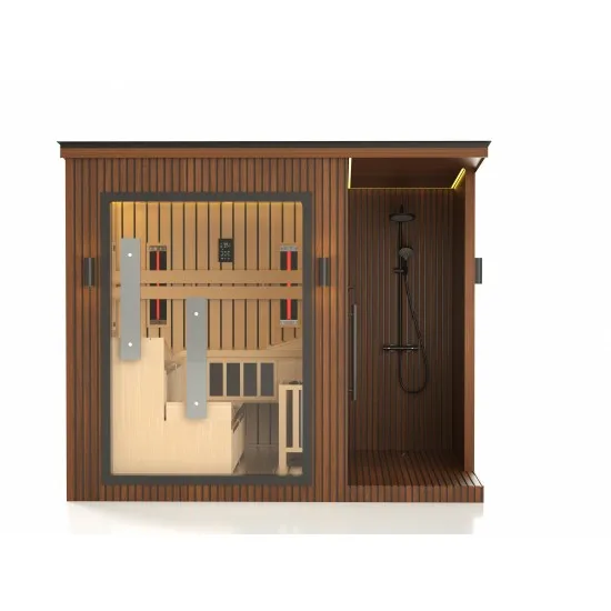 JJSPA ZEN CUBE HYBRID ELEGANCE - Kombinierte Außensauna