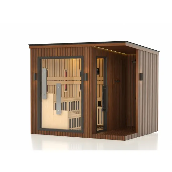 JJSPA ZEN CUBE HYBRID ELEGANCE - Kombinierte Außensauna