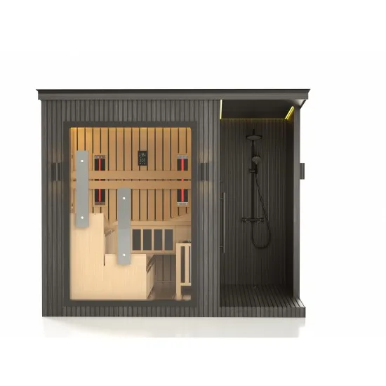 JJSPA ZEN CUBE HYBRID ELEGANCE - Kombinierte Außensauna