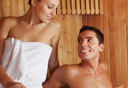 Sauna für zwei perfektes Wellnesserlebnis für Paare