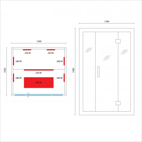 JJSPA JI120A - Infrarotsauna