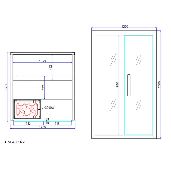 JJSPA JF122 – Finnische Sauna