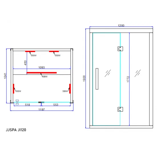 JJSPA JI120 – Infrarotsauna