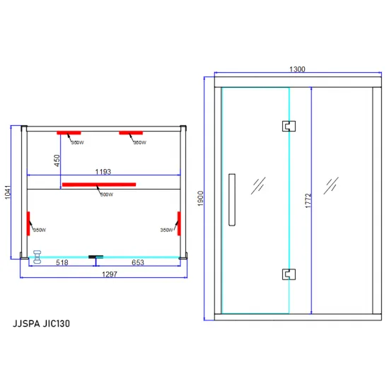 JJSPA JI130 – Infrarotsauna