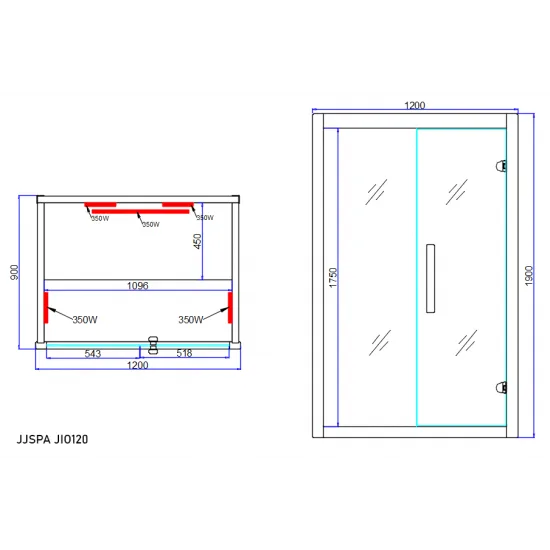 JJSPA JIO120 – Infrarotsauna