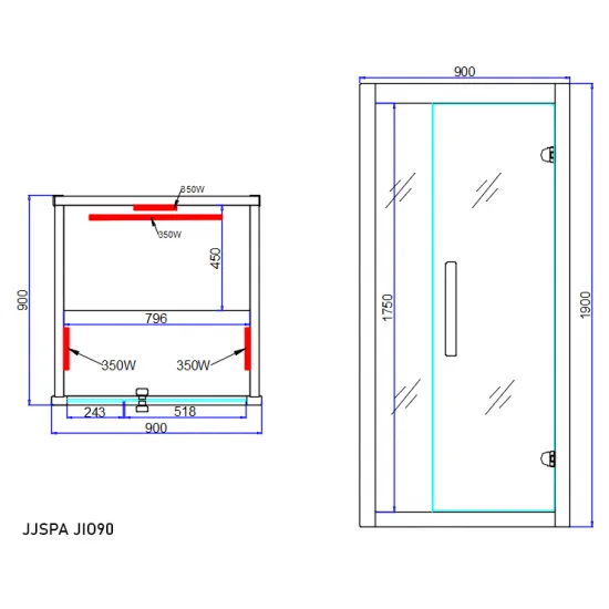 JJSPA JIO90 – Infrarotsauna