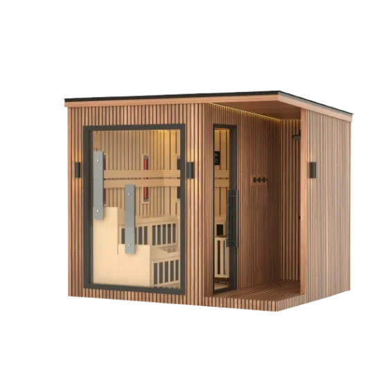 JJSPA ZEN CUBE HYBRID ELEGANCE - Kombinierte Außensauna